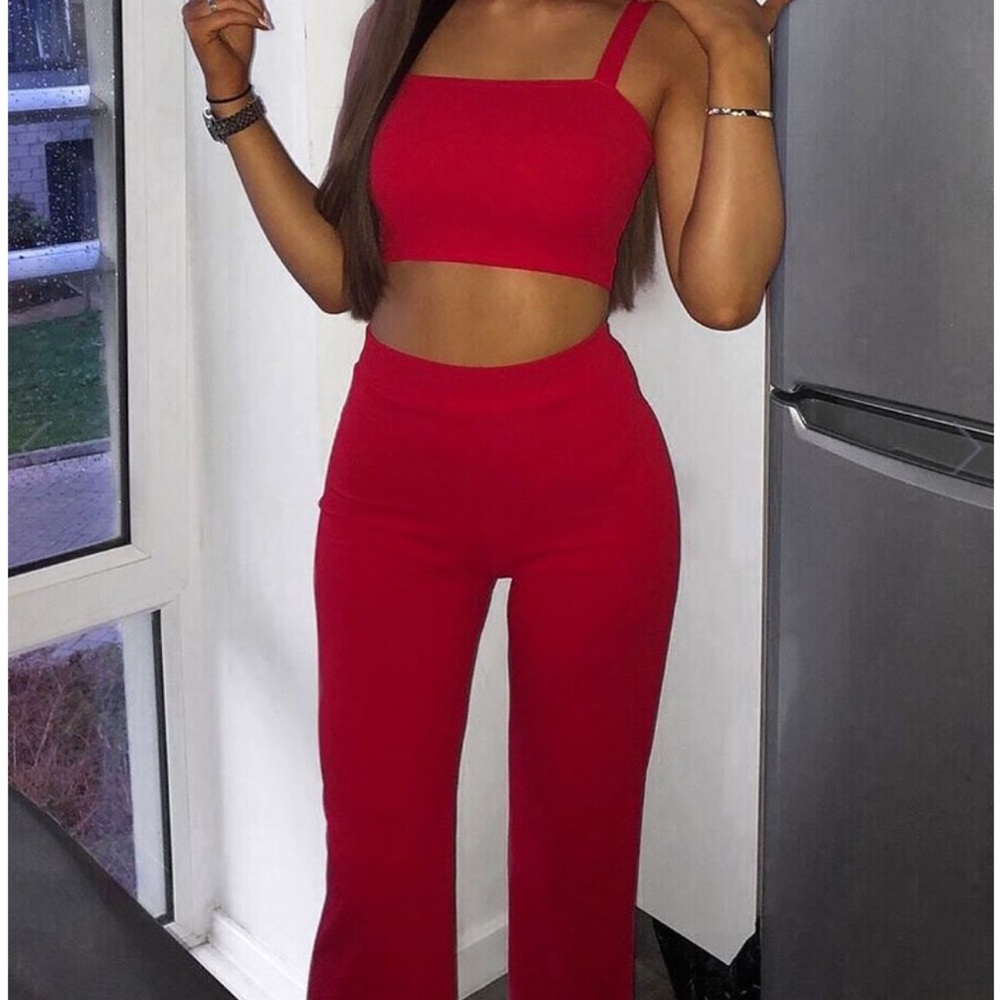 Rebellious Co -Cord Kimmy set (RED)